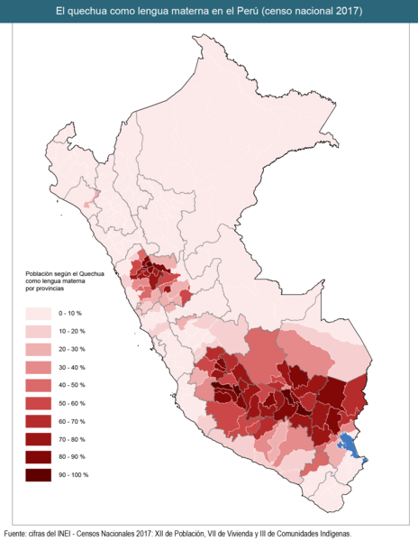 quechua language peru provinces