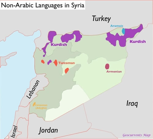 non-arabic languages ​​in syria