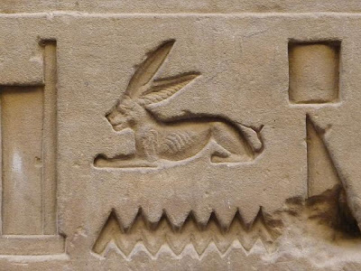 egyptian hieroglyph hare