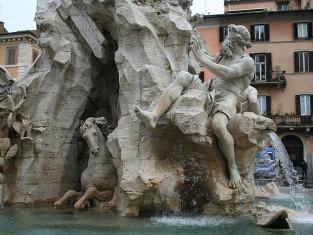 Rome - Piazza Navona - Four Rivers Fountain