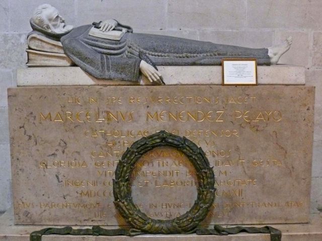 Santander - Cathedral - Tomb Menendez Pelayo